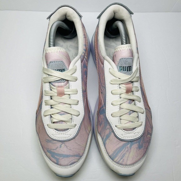 PUMA Women’s Cruise Rider Sneakers Shoes Marble Ivory Glow/Lotus‎ Size 8.5 - Picture 4 of 11